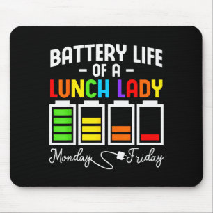 Mousepad Vida útil de uma senhora do almoço de segunda a se