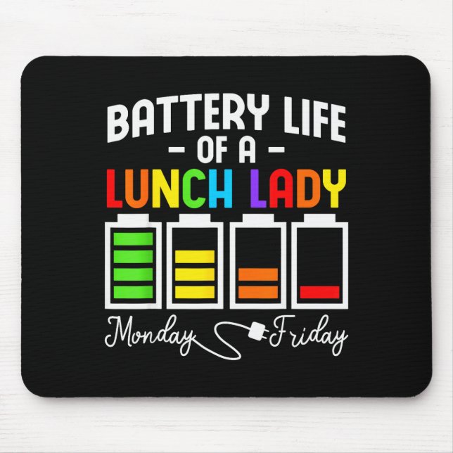 Mousepad Vida útil de uma senhora do almoço de segunda a se (Frente)