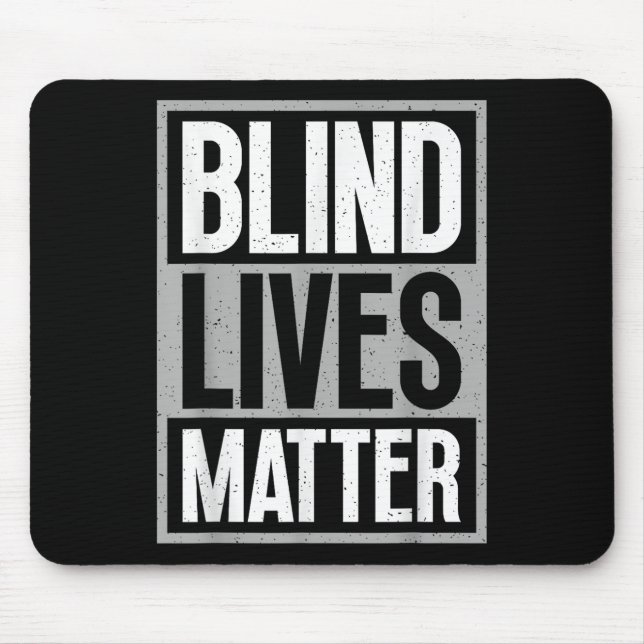 Mousepad Vidas Cegas - Consciência Cega Visualmente Imparad (Frente)