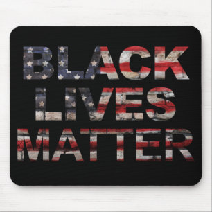 Mousepad Vidas Negras Importam Bandeira Americana