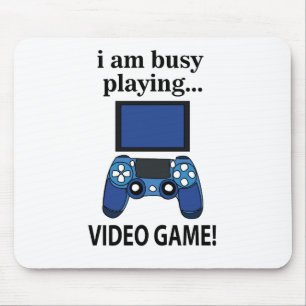 Mousepad Video Game Estou Ocupado Jogando Video Game 