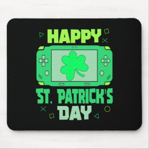 Mousepad Video Games Gamer Trevo Feliz Dia de São Patrício
