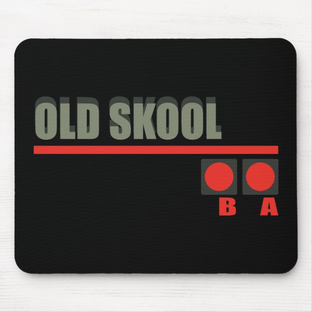 Mousepad Vídeo Jogo 101 na Escola Antiga (Frente)