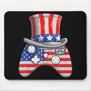 Mousepad Vídeo Jogo 4 De Julho Tio Sam Controlar O Jogo