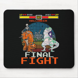 Mousepad Vídeo Jogo Halloween T-rex Skeleton Mummy - Final