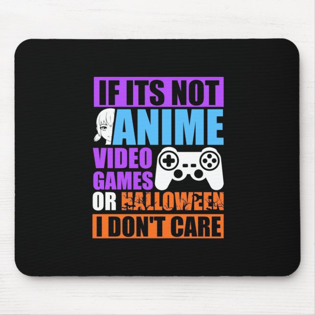 Mousepad Videos games de Halloween (Frente)