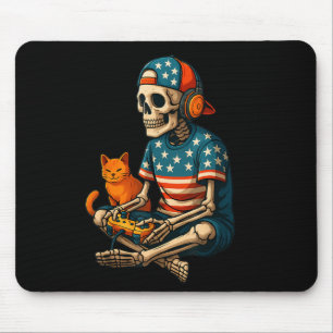 Mousepad Videos games de Jogos Patrióticos do Esqueleto Gam