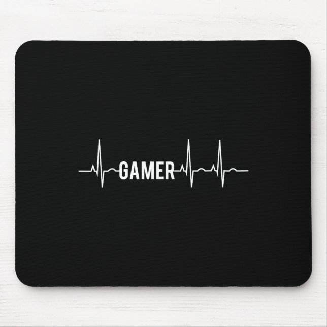 Mousepad Videos games de pulsação para jogadores (Frente)