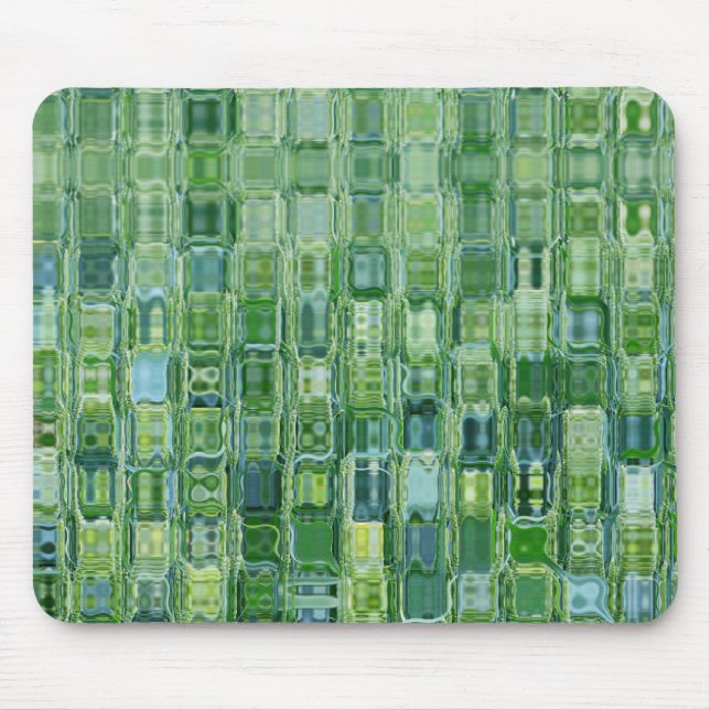 Mousepad Vidro abstrato verde (Frente)