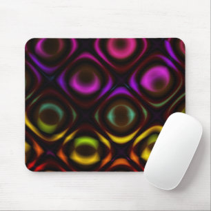 Mousepad Vidro Arte Fractal Arco-Íris