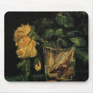 Mousepad Vidro com Rosas por Vincent van Gogh