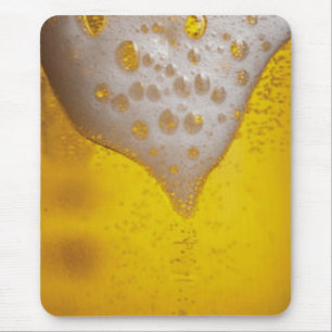 Mousepad Vidro de cerveja com bolhas e espuma