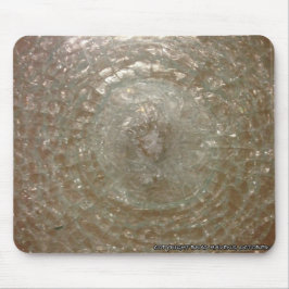 Mousepad Vidro estilhaçado em um