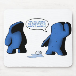 Mousepad Vidro fora do tapete do rato da água