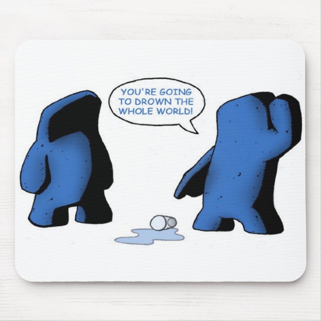 Mousepad Vidro fora do tapete do rato da água (Frente)