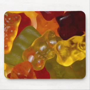 Mousepad Viele bunte Gummibärchen