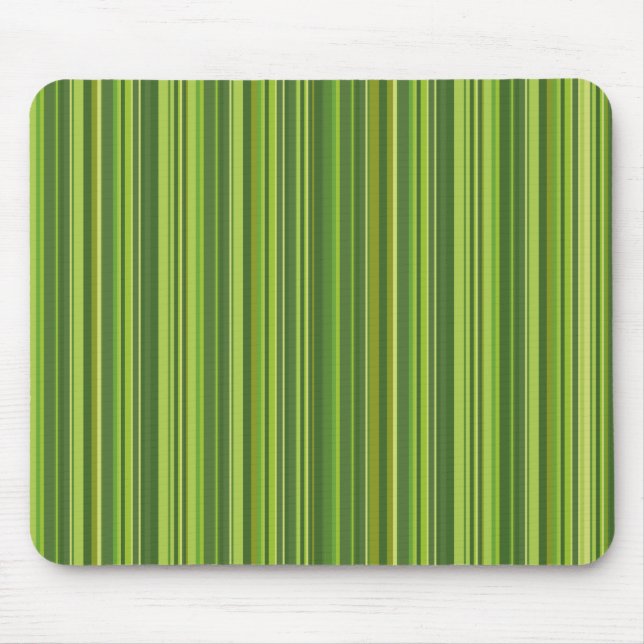 Mousepad Viele bunte Streifen im grünen Muster (Frente)