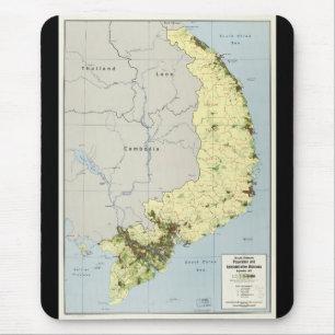 Mousepad Vietnam sul mapa setembro de 1972