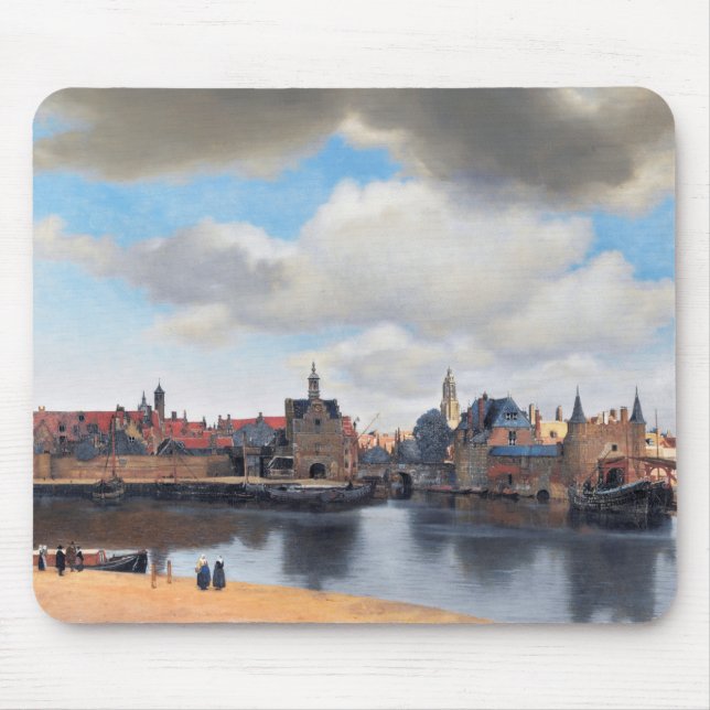 Mousepad View of Delft, Johannes Vermeer, 1659-1660 (Frente)
