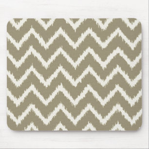 Mousepad Vigas de Ikat - tan e bege do Taupe