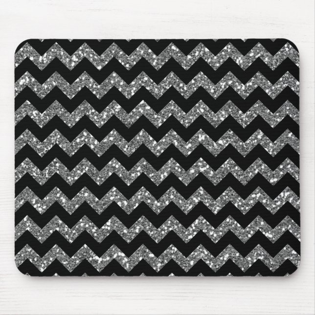 Mousepad Vigas elegantes modernas no preto (Frente)