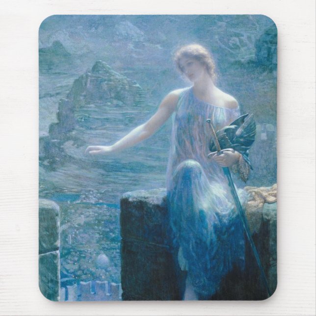 Mousepad Vigil da Valquíria (Senhora Elegante num Castelo) (Frente)