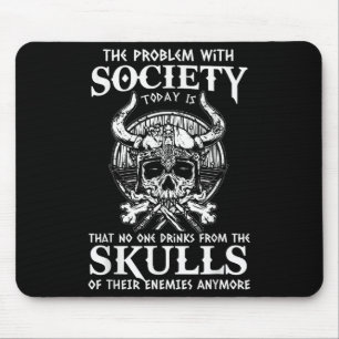 Mousepad Viking Nordic Valhalla Odin Funny Society Problema