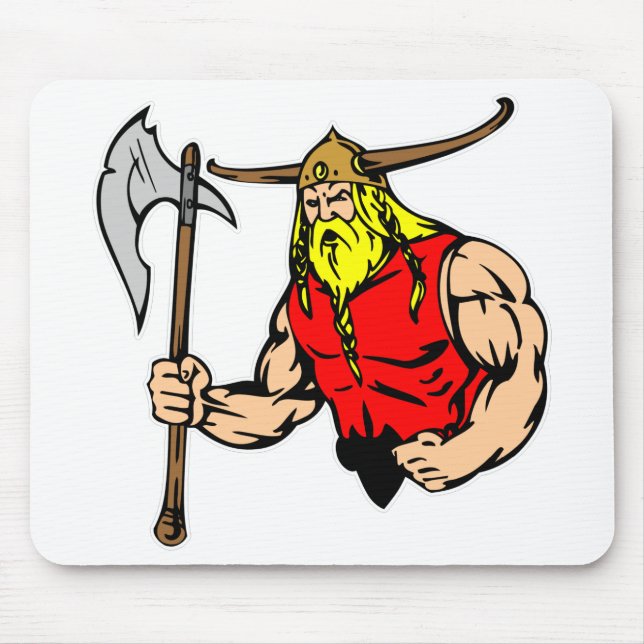 Mousepad Viking preto (Frente)