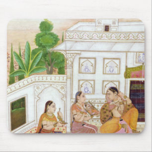 Mousepad Vilaval Ragini: Mulher em seu toalete