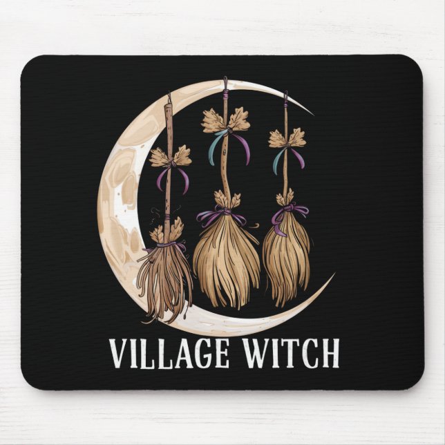 Mousepad Village Witch Gothic Occult Wicca Pagan Nature (Frente)