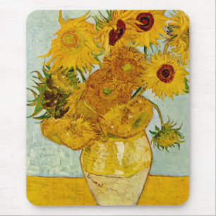 Mousepad Vincent Van Gogh 12 Girassóis Impressionista