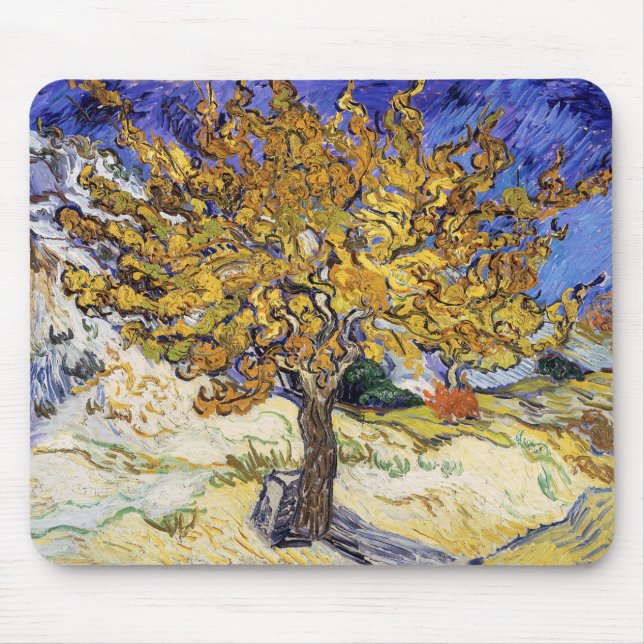 Mousepad Vincent van Gogh - A Amoreira (Frente)