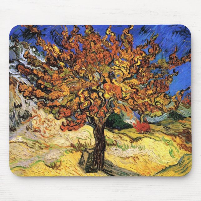 Mousepad Vincent Van Gogh - A Amoreira Arte Fina (Frente)