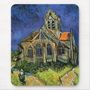 Mousepad Vincent van Gogh - A Igreja em Auvers