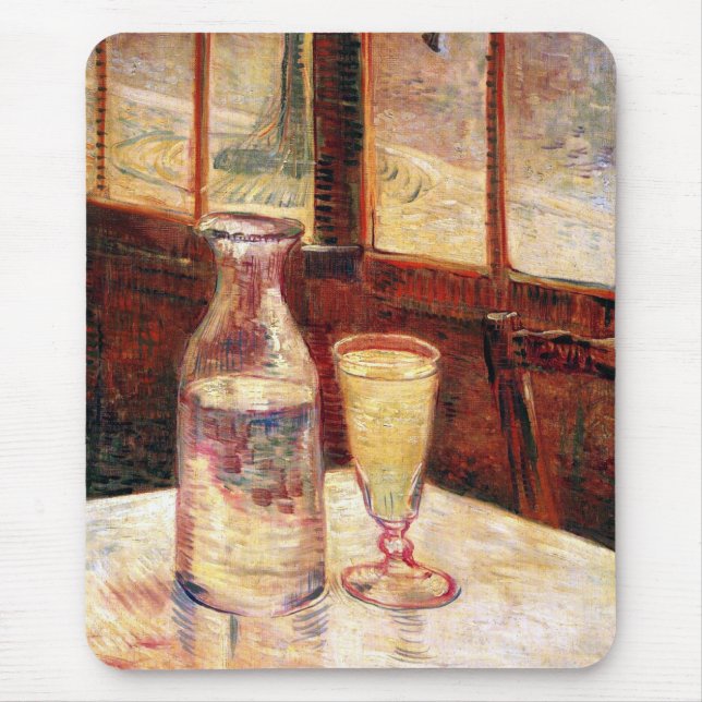 Mousepad Vincent Van Gogh - A Vida Estática com Absinthe (Frente)