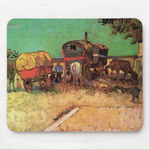 Mousepad Vincent van Gogh - Acampamento de Ciganos Caravana