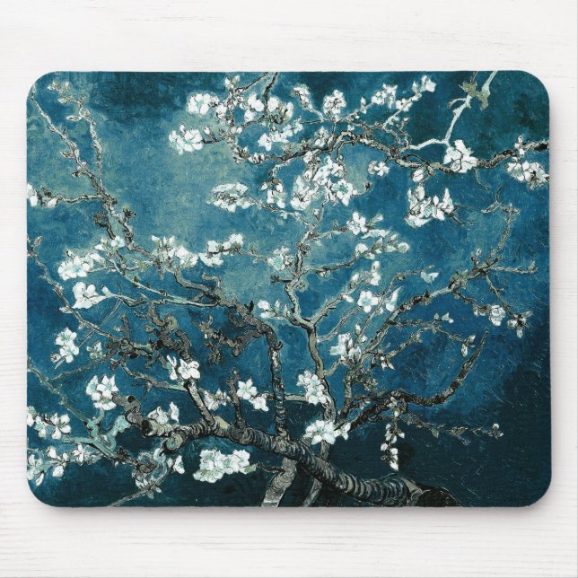 Mousepad Vincent Van Gogh Almond Blossoms Dark Teal (Frente)