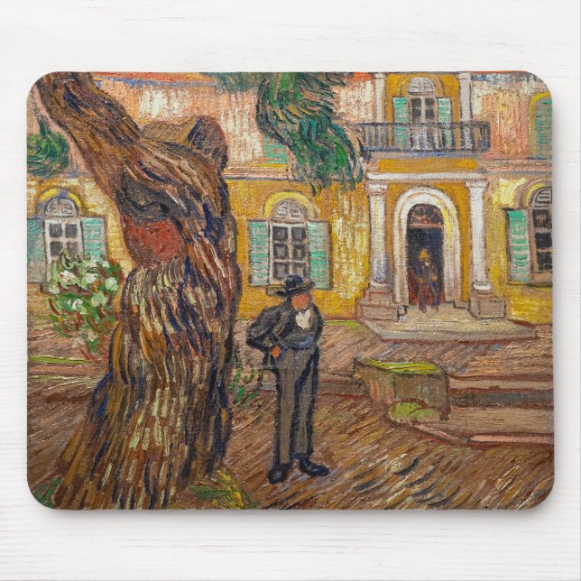 Mousepad Vincent Van Gogh - Asilo de Santo-Paul em Santo-Re (Frente)