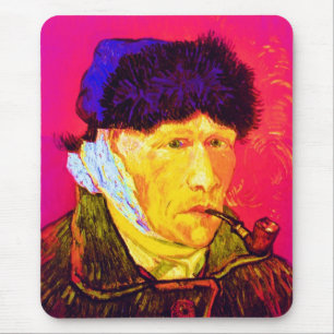 Mousepad Vincent Van Gogh - Autoretrato Bandage Pop Art
