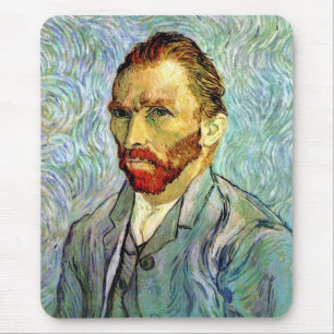 Mousepad Vincent Van Gogh - Autorretrato Verde Arte Fino