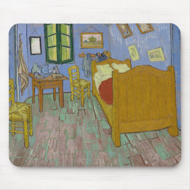 Mousepad Vincent Van Gogh Bedroom Painting (Frente)