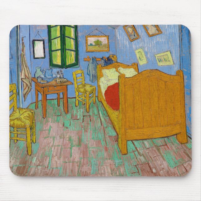 Mousepad Vincent Van Gogh Bedroom. Sala de impressionismo (Frente)