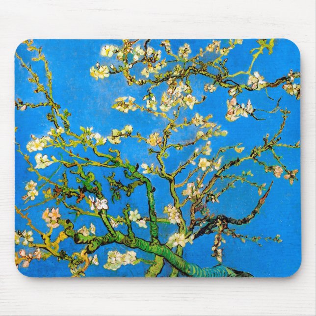 Mousepad Vincent Van Gogh - Blossoming Almond Tree Fine Art (Frente)