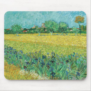 Mousepad Vincent van Gogh - Campo com irlandeses perto de A