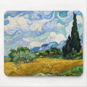 Mousepad Vincent Van Gogh - Campo de Trigo com Cipras