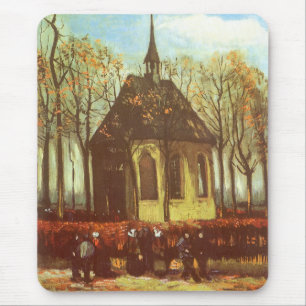 Mousepad Vincent van Gogh - Capela em Nuenen, Fieis
