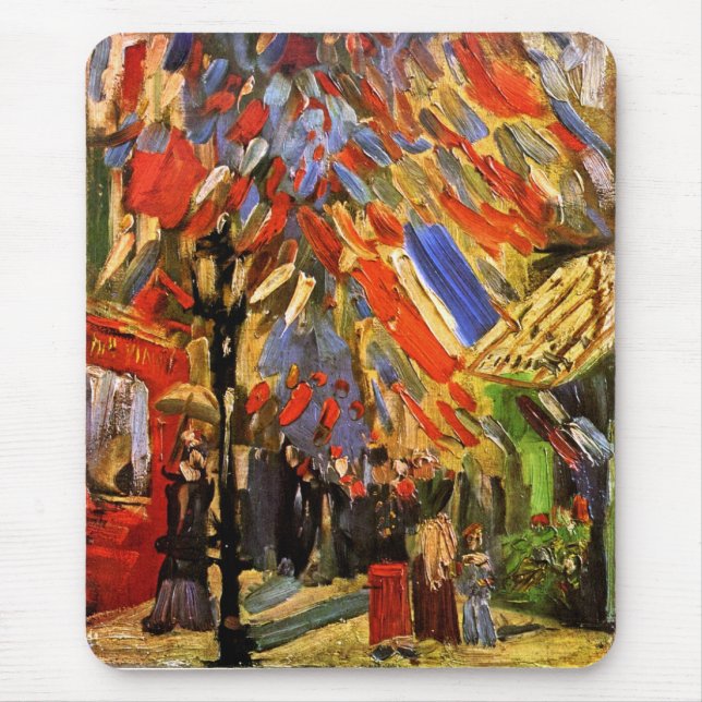 Mousepad Vincent Van Gogh - Celebração de 14 de Julho (Frente)