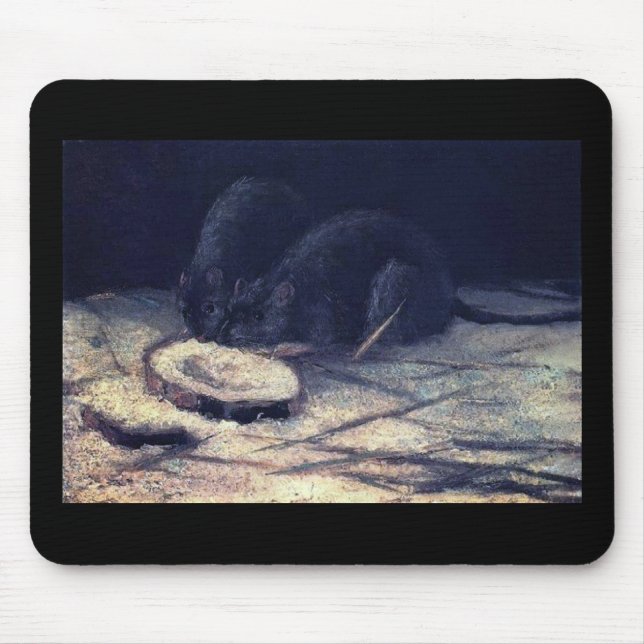 Mousepad Vincent Van Gogh - Dois Ratos - Rato Lover Belas A (Frente)
