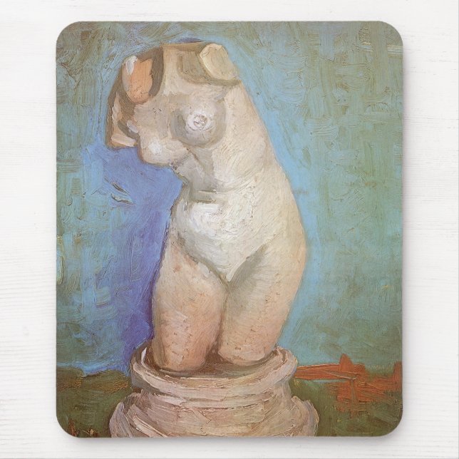 Mousepad Vincent van Gogh - Estátua de Gesso Torso Feminino (Frente)