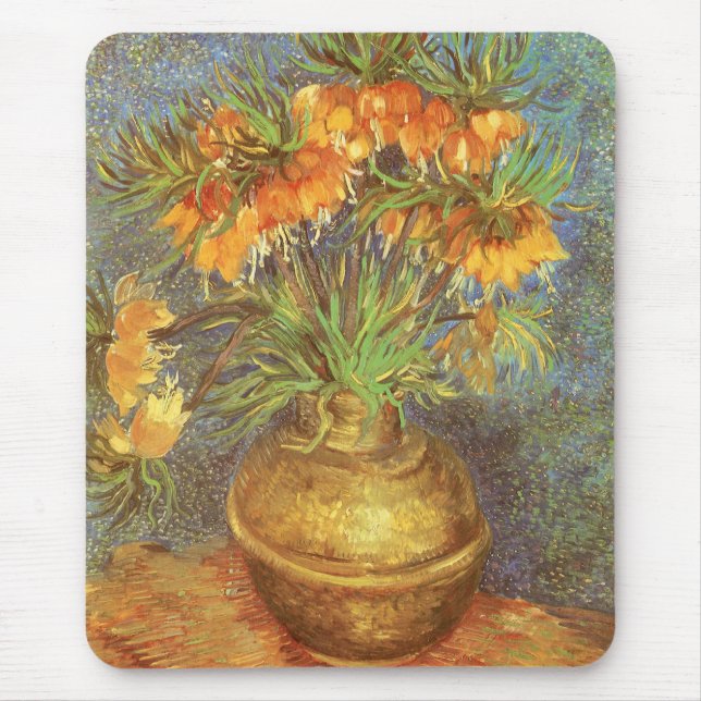 Mousepad Vincent van Gogh - Filiais em um Vaso de Cobre (Frente)